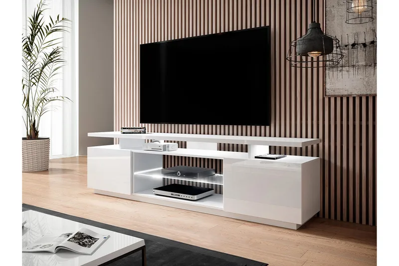 Ceasar Tv-bänk 180 cm - Vit - Möbler - Tv möbel & mediamöbel - TV bänk & mediabänk