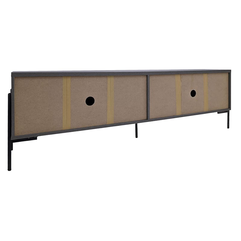 Charlene Tv-bänk 175 cm - Grå fiskbensek / grå ek - Möbler - Tv möbel & mediamöbel - TV bänk & mediabänk