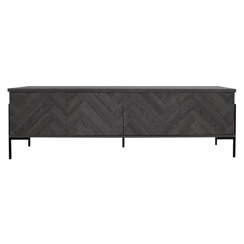 Charlene Tv-bänk 175 cm - Grå fiskbensek / grå ek - Möbler - Tv möbel & mediamöbel - TV bänk & mediabänk
