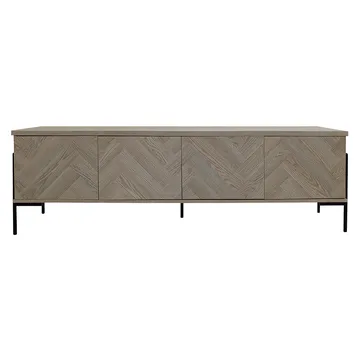 Charlene Tv-bänk 175 cm - Naturfärgad fiskbensek / naturek - Möbler - Tv möbel & mediamöbel - TV bänk & mediabänk