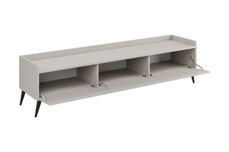 Chiku Golvstående TV Bänk 180 cm med Förvaring i Målat Trä - Beige - Möbler - Tv möbel & mediamöbel - TV bänk & mediabänk