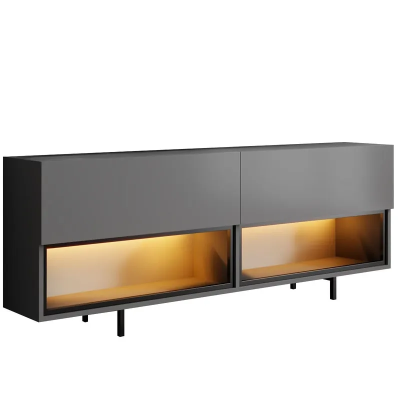 Cielieucel TV-bänk 180 cm - Antracit - Möbler - Tv möbel & mediamöbel - Mediastativ & väggfäste