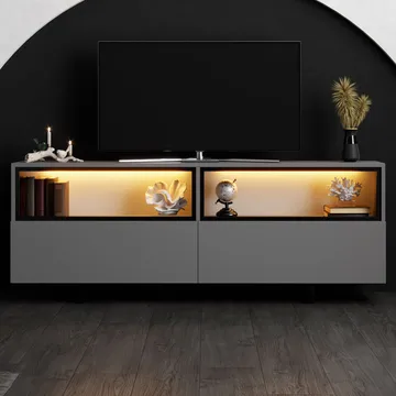 Cielieucel TV-bänk 180 cm - Antracit - Möbler - Tv möbel & mediamöbel - TV bänk & mediabänk