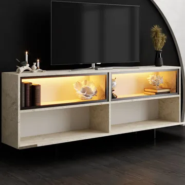 Cielieucel TV-bänk 180 cm - Travertin - Möbler - Tv möbel & mediamöbel - TV bänk & mediabänk