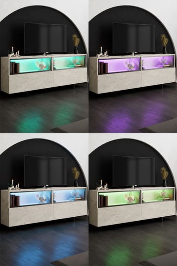 Cielieucel TV-bänk 180 cm - Travertin - Möbler - Tv möbel & mediamöbel - TV bänk & mediabänk
