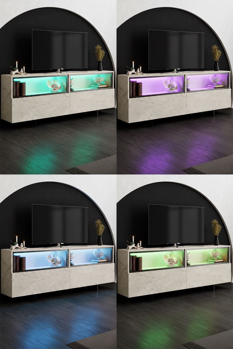 Cielieucel TV-bänk 180 cm - Travertin - Möbler - Tv möbel & mediamöbel - Mediastativ & väggfäste