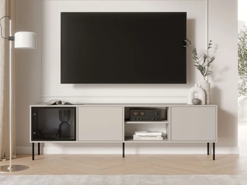 Claven Tv-bänk 201 cm - beige - Möbler - Tv möbel & mediamöbel - TV bänk & mediabänk