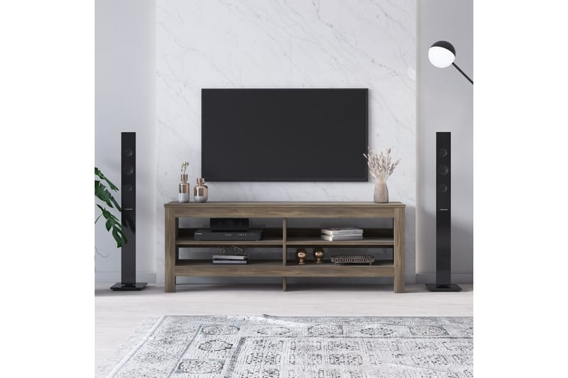 Cologno Tv-bänk 150x35 cm Brun - Hanah Home - TV bänk & mediabänk