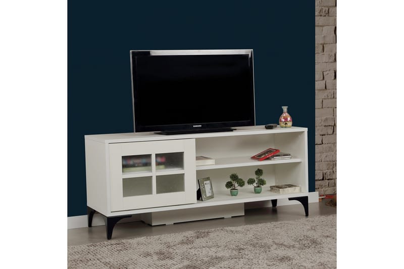 Comfortale Tv-bänk 125 cm - Vit - TV bänk & mediabänk