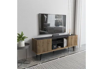 Corvo Tv-bänk 154,4 cm - Valnöt/Svart - Möbler - Tv möbel & mediamöbel - TV bänk & mediabänk