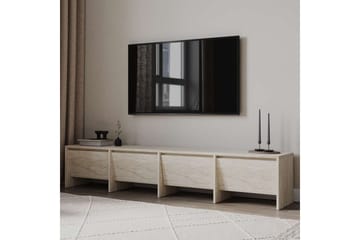 Crala Golvstående Tv-bänk 180 cm med Förvaring i Trä - Beige - Möbler - Tv möbel & mediamöbel - TV bänk & mediabänk