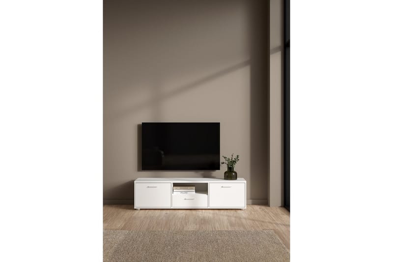 Cristian Tv-bänk 147 cm - Vit - Möbler - Tv möbel & mediamöbel - TV bänk & mediabänk