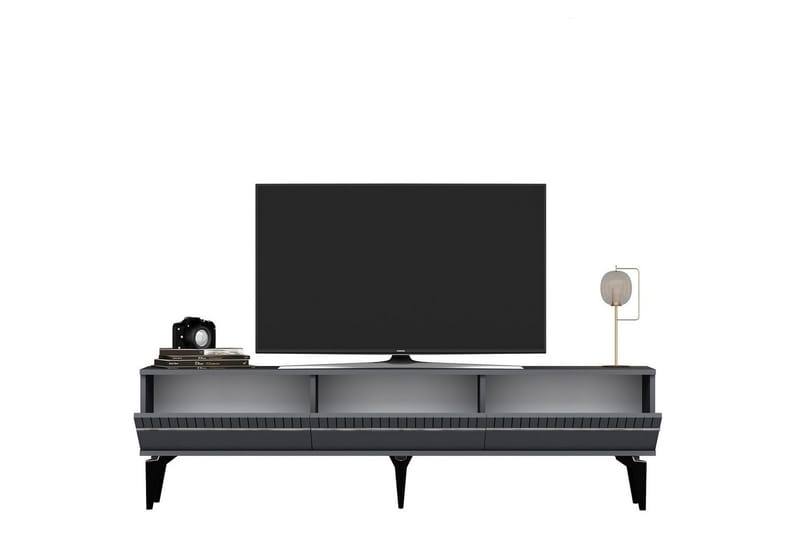 Defneia Tv-bänk 180 cm - Silver/Antracit - Möbler - Tv möbel & mediamöbel - TV bänk & mediabänk