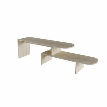 Deliones Tv-bänk 130 cm - Travertin - Möbler - Tv möbel & mediamöbel - TV bänk & mediabänk