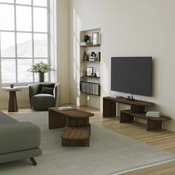 Deliones Tv-bänk 130 cm - Valnöt - Möbler - Tv möbel & mediamöbel - TV bänk & mediabänk