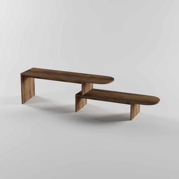 Deliones Tv-bänk 130 cm - Valnöt - Möbler - Tv möbel & mediamöbel - TV bänk & mediabänk