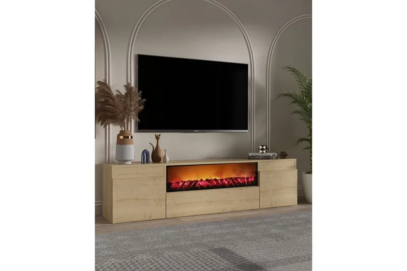 Deyron Tv-bänk 180 cm - Natur - Möbler - Tv möbel & mediamöbel - TV bänk & mediabänk
