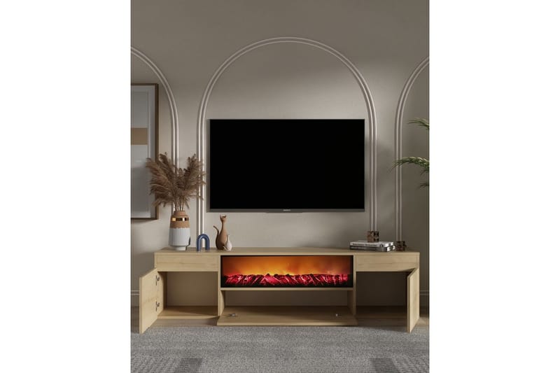 Deyron Tv-bänk 180 cm - Natur - Möbler - Tv möbel & mediamöbel - TV bänk & mediabänk