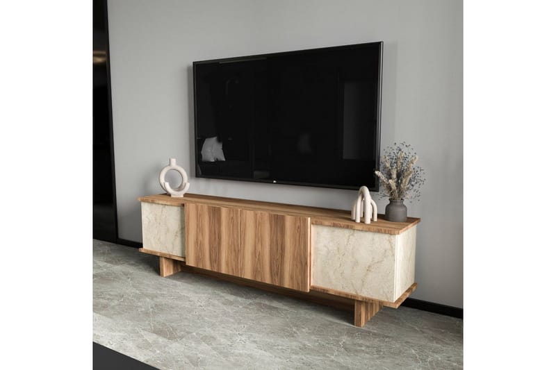 Diannare Tv-bänk 180 cm - Mediumfärgat trä - Möbler - Tv möbel & mediamöbel - TV bänk & mediabänk