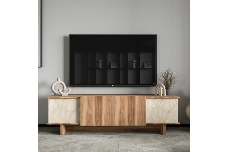 Diannare Tv-bänk 180 cm - Mediumfärgat trä - Möbler - Tv möbel & mediamöbel - TV bänk & mediabänk