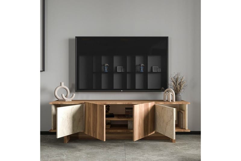 Diannare Tv-bänk 180 cm - Mediumfärgat trä - Möbler - Tv möbel & mediamöbel - TV bänk & mediabänk