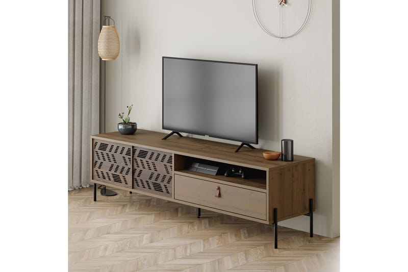 Dionysos Tv-bänk 170x45 cm Brun - Hanah Home - TV bänk & mediabänk