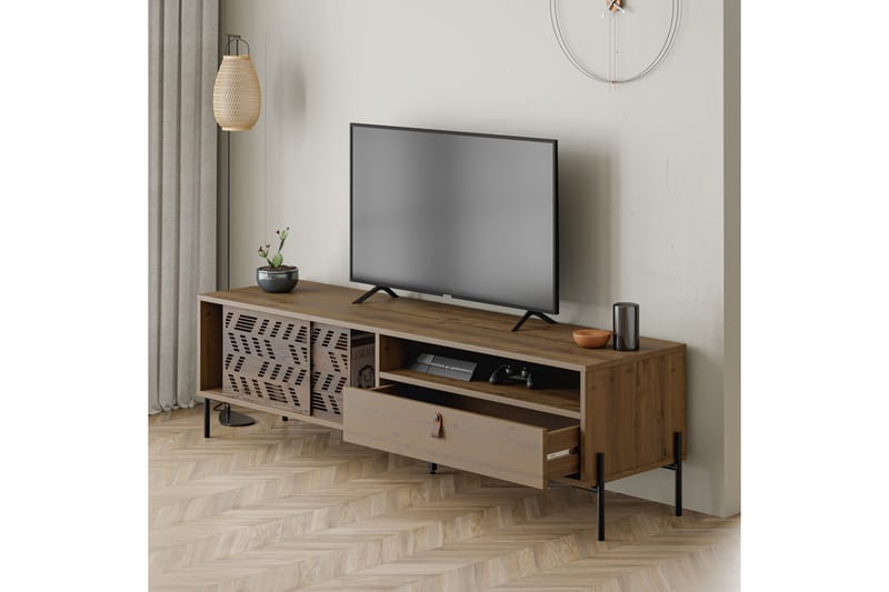 Dionysos Tv-bänk 170x45 cm Brun - Hanah Home - TV bänk & mediabänk