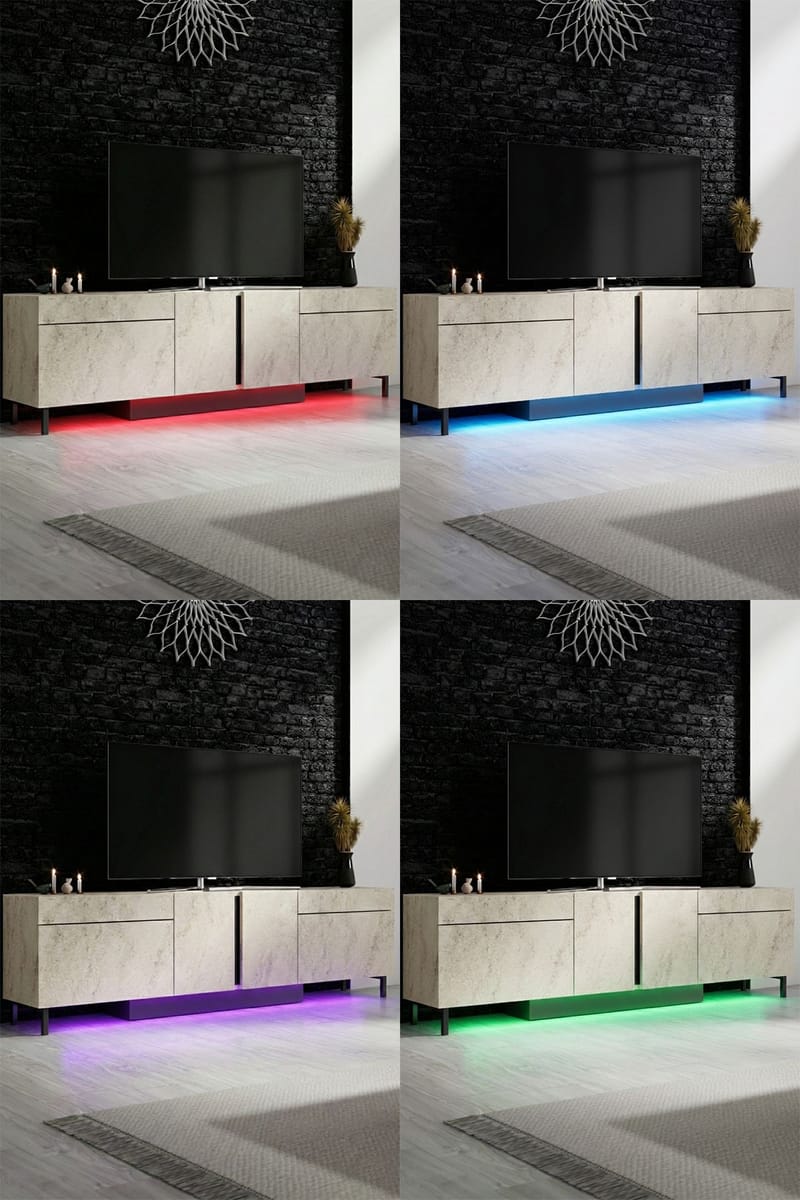 Djarhint TV-bänk 180 cm - Travertin - Möbler - Tv möbel & mediamöbel - Mediastativ & väggfäste