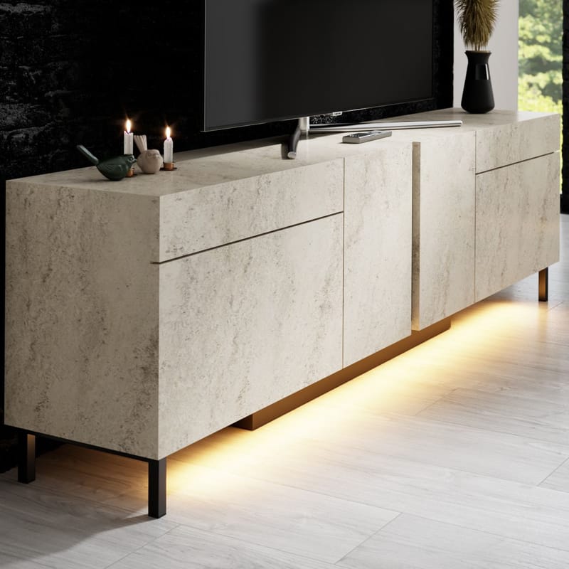 Djarhint TV-bänk 180 cm - Travertin - Möbler - Tv möbel & mediamöbel - Mediastativ & väggfäste