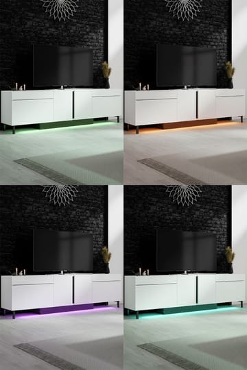 Djarhint TV-bänk 180 cm - Vit - Möbler - Tv möbel & mediamöbel - TV bänk & mediabänk