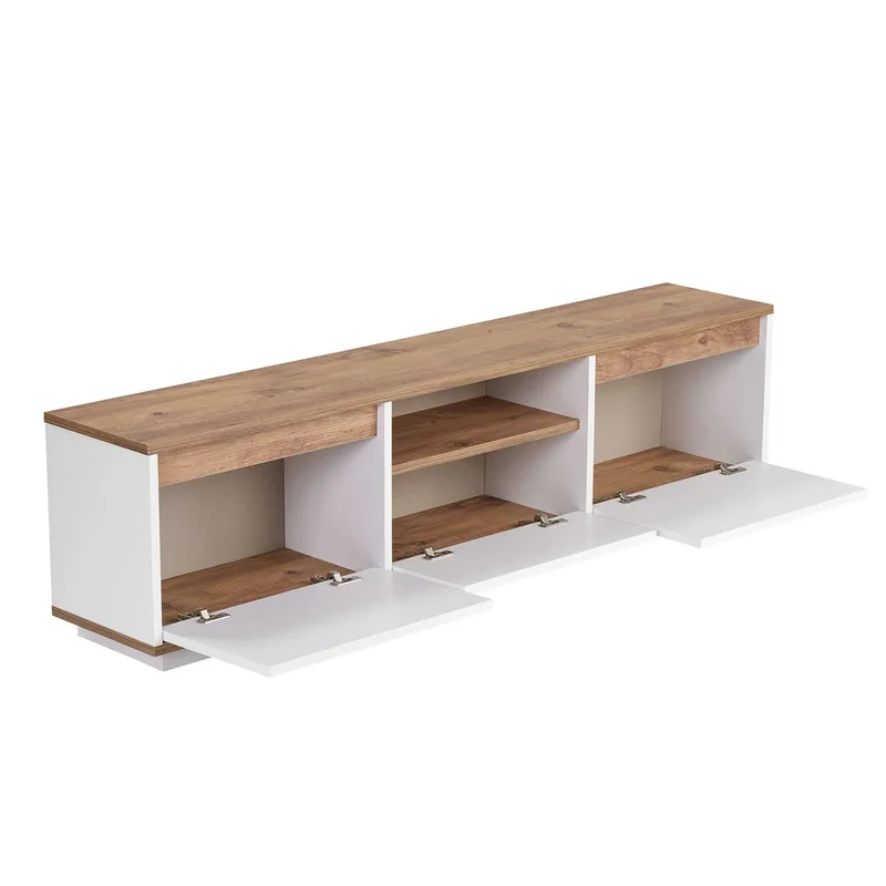 Domar Tv-bänk 160 cm - Atlantic pine, vit - Möbler - Tv möbel & mediamöbel - TV bänk & mediabänk