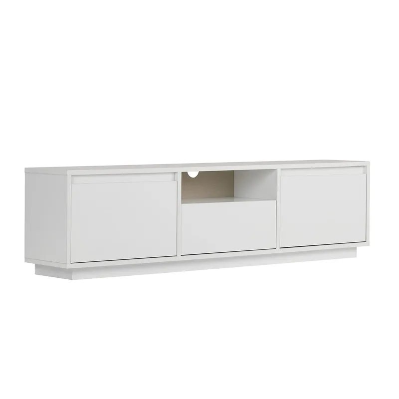 Domar TV-bänk 160 cm med Förvaring, Vit