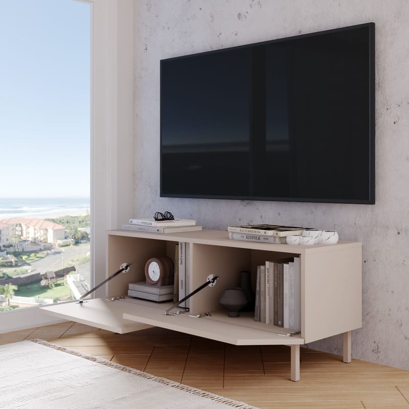 Dorel TV-bänk 120x47,3x36,8 cm - Sand - Möbler - Tv möbel & mediamöbel - Mediastativ & väggfäste