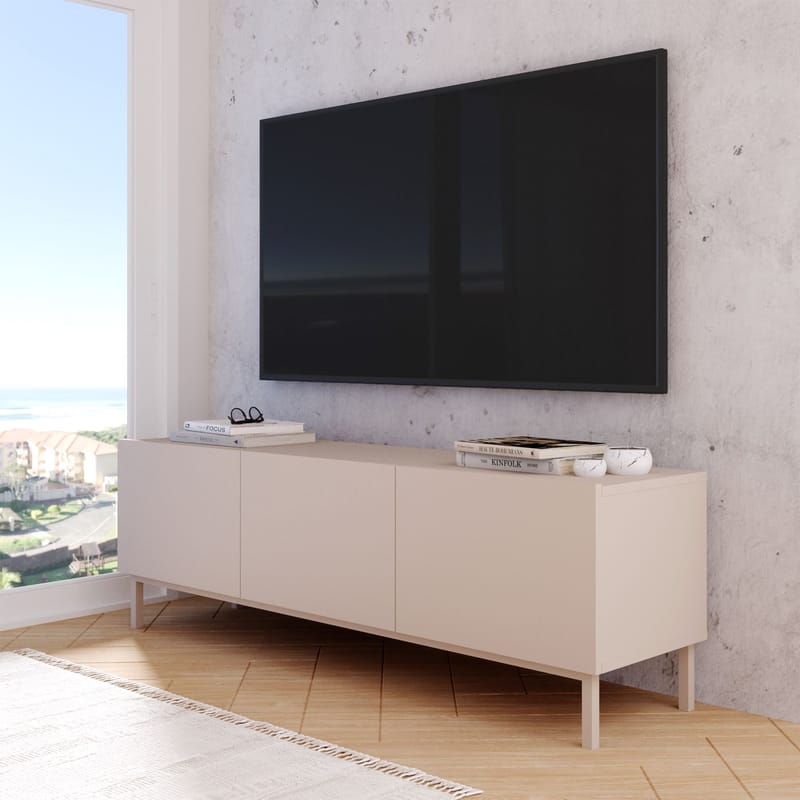 Dorel TV-bänk 150x47,3x36,8 cm - Sand - Möbler - Tv möbel & mediamöbel - TV bänk & mediabänk