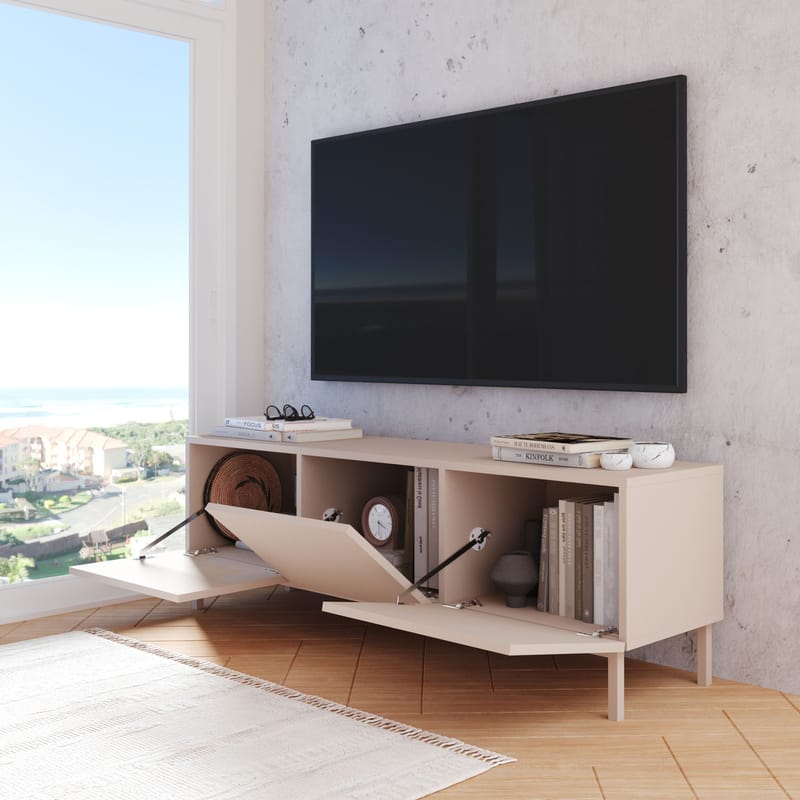 Dorel TV-bänk 150x47,3x36,8 cm - Sand - Möbler - Tv möbel & mediamöbel - TV bänk & mediabänk