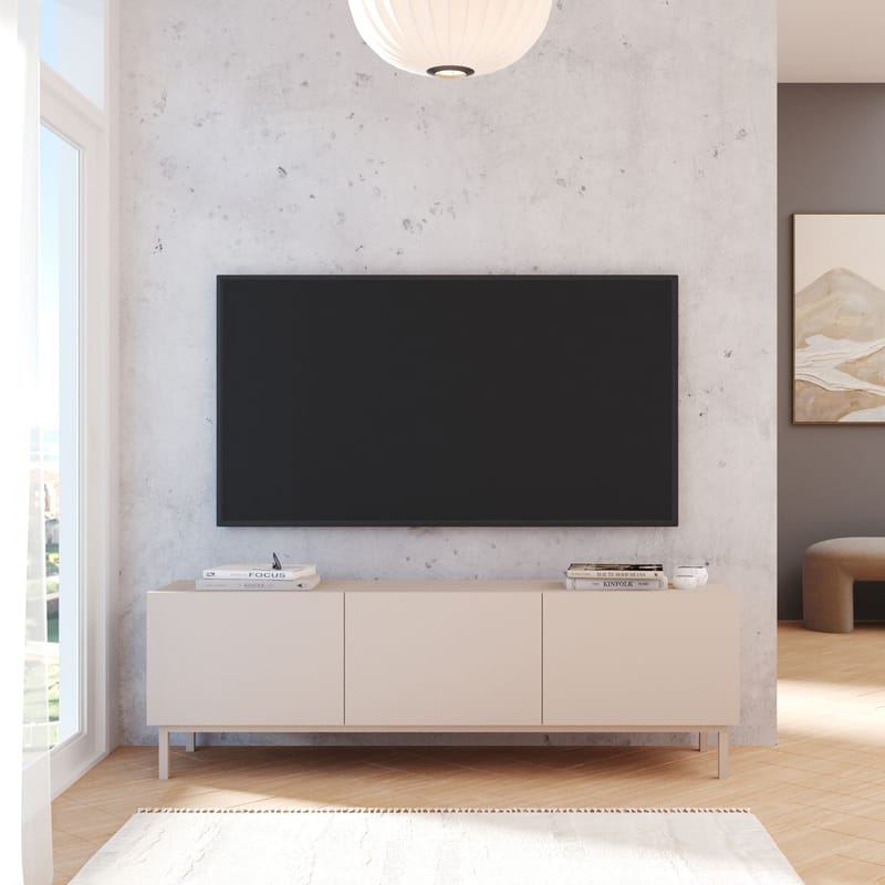 Dorel TV-bänk 150x47,3x36,8 cm - Sand - Möbler - Tv möbel & mediamöbel - TV bänk & mediabänk