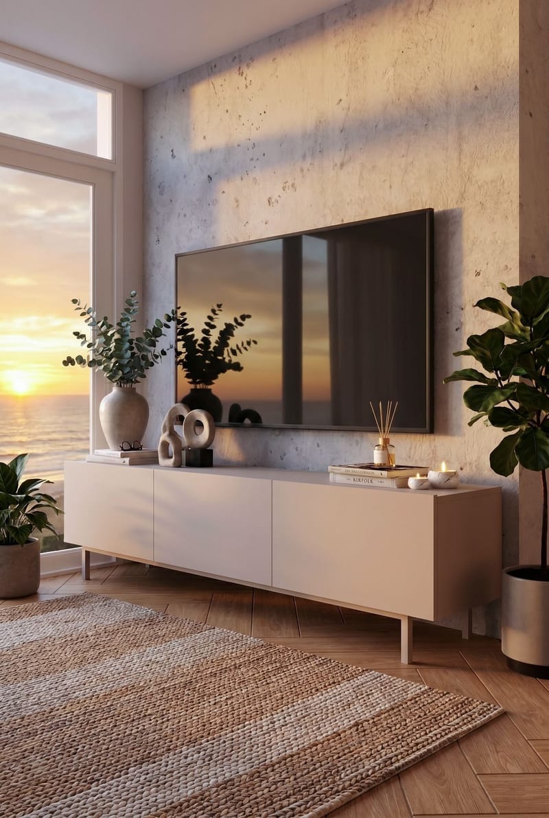 Dorel TV-bänk 180x47,3x36,8 cm - Sand - Möbler - Tv möbel & mediamöbel - TV bänk & mediabänk
