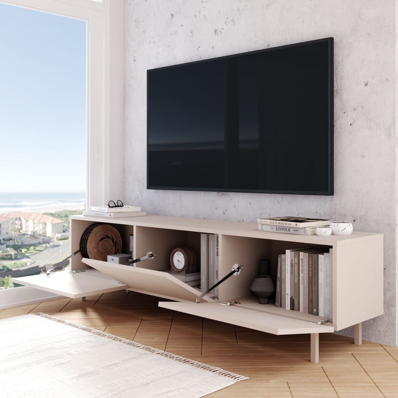 Dorel TV-bänk 180x47,3x36,8 cm - Sand - Möbler - Tv möbel & mediamöbel - TV bänk & mediabänk