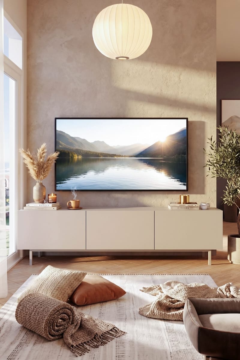 Dorel TV-bänk 180x47,3x36,8 cm - Sand - Möbler - Tv möbel & mediamöbel - TV bänk & mediabänk