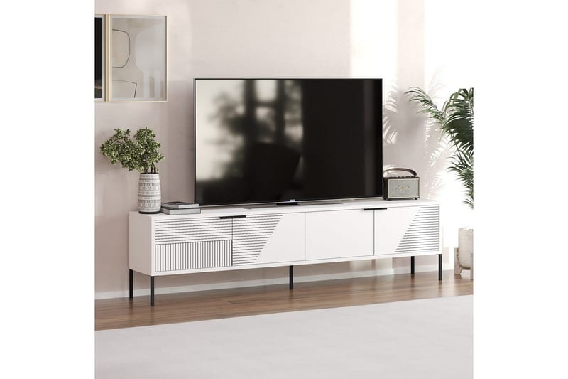 Dorellez Tv-bänk 180 cm - Vit - Möbler - Tv möbel & mediamöbel - TV bänk & mediabänk