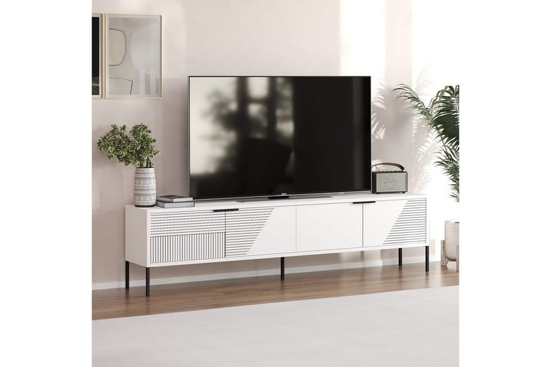 Dorellez Tv-bänk 180 cm - Vit - Möbler - Tv möbel & mediamöbel - TV bänk & mediabänk