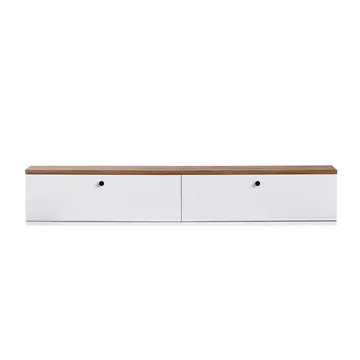 Dovren TV-bänk 140x25x25 cm - Atlantic Pine och vit - Möbler - Tv möbel & mediamöbel - TV bänk & mediabänk