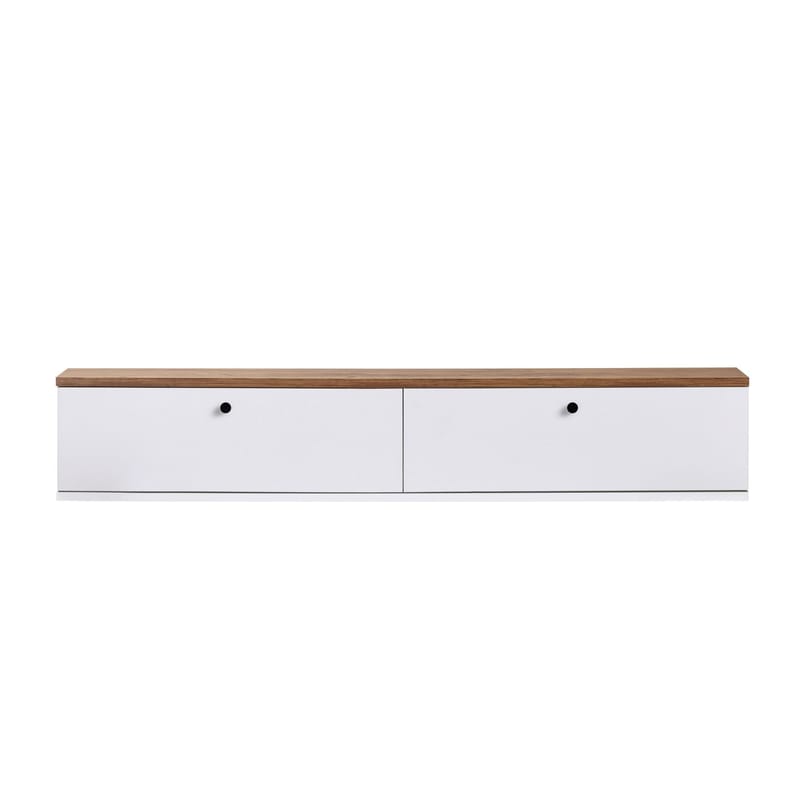 Dovren TV-bänk 140x25x25 cm - Atlantic Pine och vit - Möbler - Tv möbel & mediamöbel - TV bänk & mediabänk
