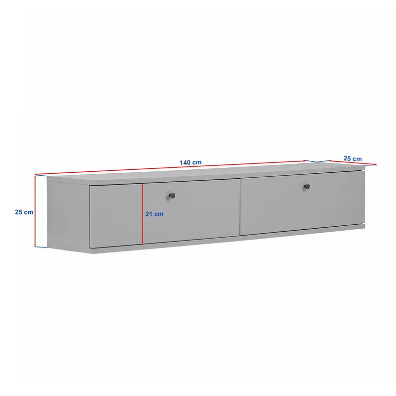 Dovren TV-bänk 140x25x25 cm - Travertin - Möbler - Tv möbel & mediamöbel - TV hylla