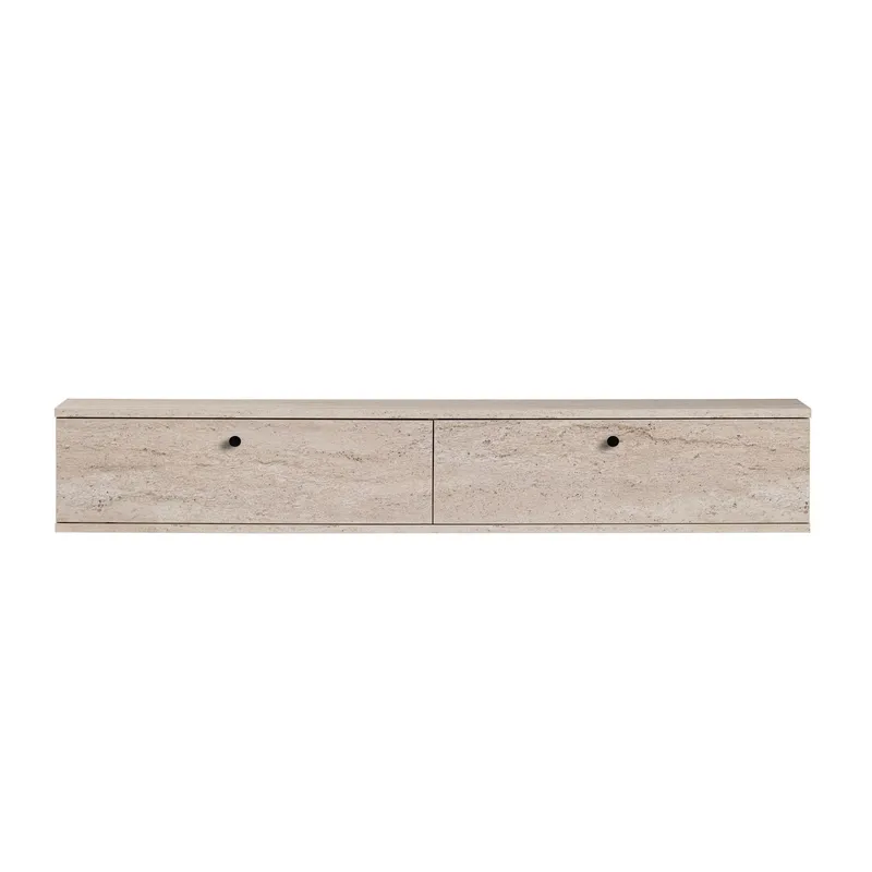 Dovren TV-bänk 160x25x25 cm - Travertin - Möbler - Tv möbel & mediamöbel - TV hylla