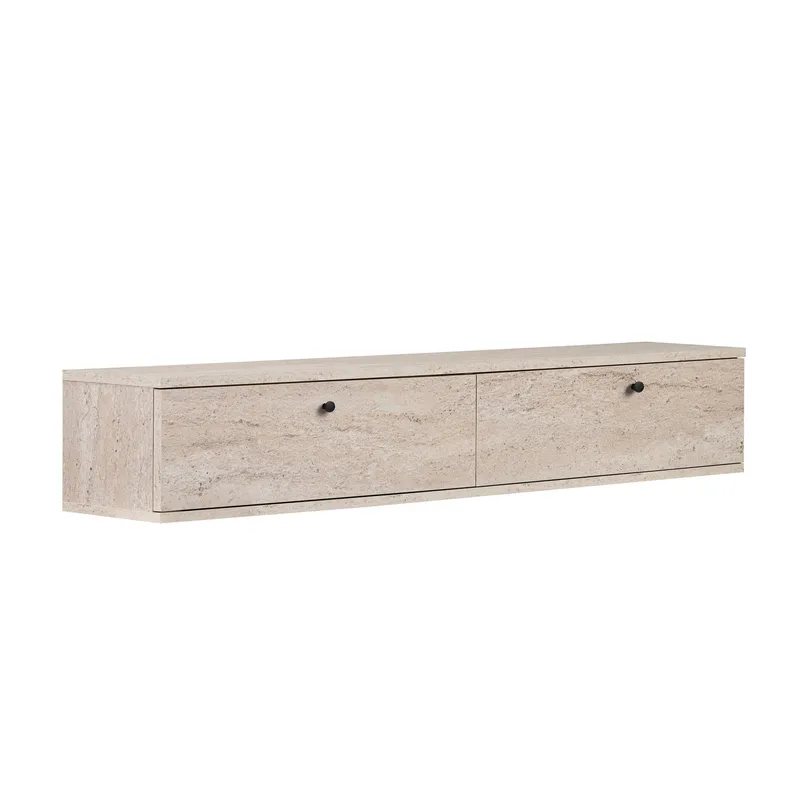 Dovren TV-bänk 160x25x25 cm - Travertin - Möbler - Tv möbel & mediamöbel - TV hylla