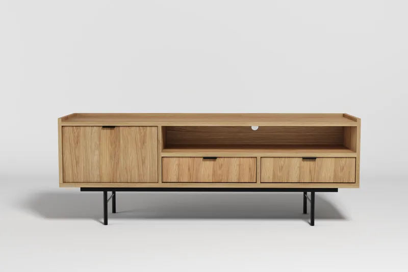 Dravo Tv-Bänk 150 cm, Naturlig hickory