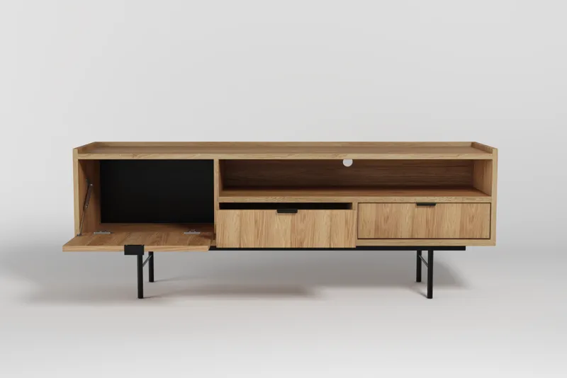 Dravo Tv-Bänk 150 cm - Naturlig hickory - Möbler - Tv möbel & mediamöbel - TV bänk & mediabänk