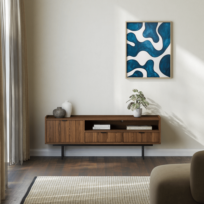 Dravo Tv-Bänk 150 cm - Warmia valnöt - Möbler - Tv möbel & mediamöbel - TV bänk & mediabänk