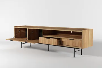 Dravo Tv-Bänk 200 cm - Naturlig hickory - Möbler - Tv möbel & mediamöbel - TV bänk & mediabänk